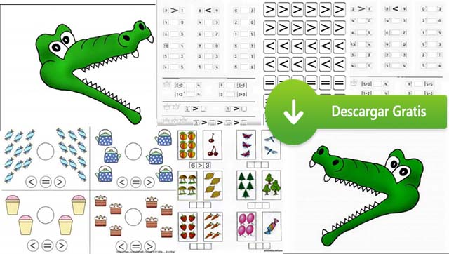 Fantásticos Cocodrilo De Mayor, Menor E Igual Que - Portal De Educación