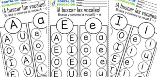 ¡A buscar las vocales! – Busco y Coloreo las Vocales