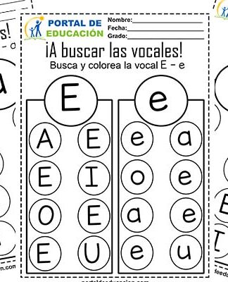 ¡A buscar las vocales! – Busco y Coloreo las Vocales