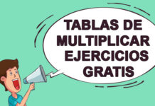 Ejercicios de tablas de Multiplicar