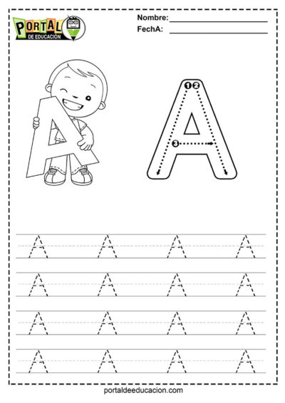 Letras Mayúsculas para Imprimir
