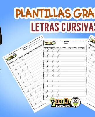 Plantillas de Letras Cursivas