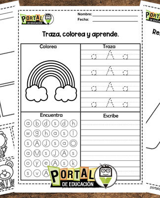 40 Actividades con la Letra A para Imprimir【PDF Gratis】