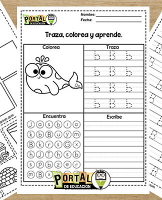 Actividades con la Letra B para Imprimir【PDF Gratis】