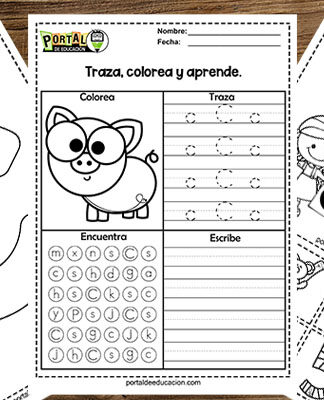Actividades con la Letra C para Imprimir【PDF Gratis】