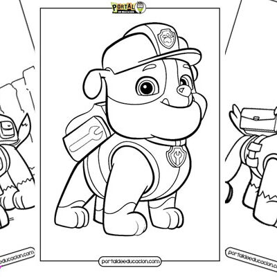 Paw Patrol para colorear