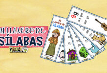 Llavero de Sílabas para imprimir PDF