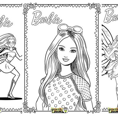 Dibujos de Barbie para colorear e imprimir