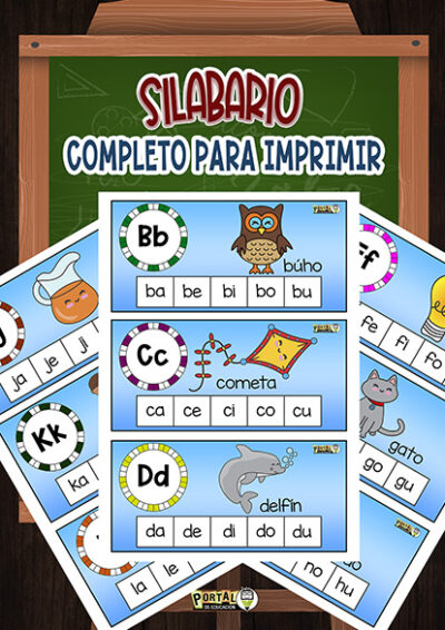 Silabario para Imprimir y Recortar PDF 1 silabario para imprimir