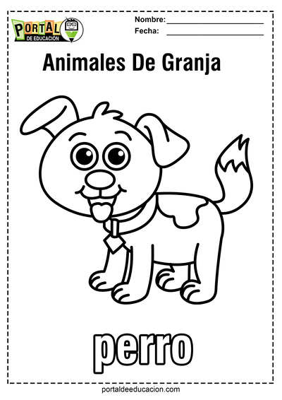 Animales para Colorear de la Granja